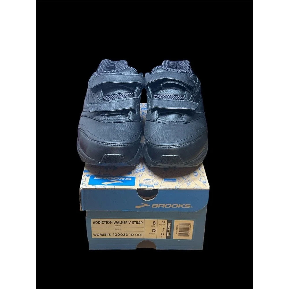 Size 8 - Brooks Addiction Walker V-Strap Black - 120033-1D-001‎